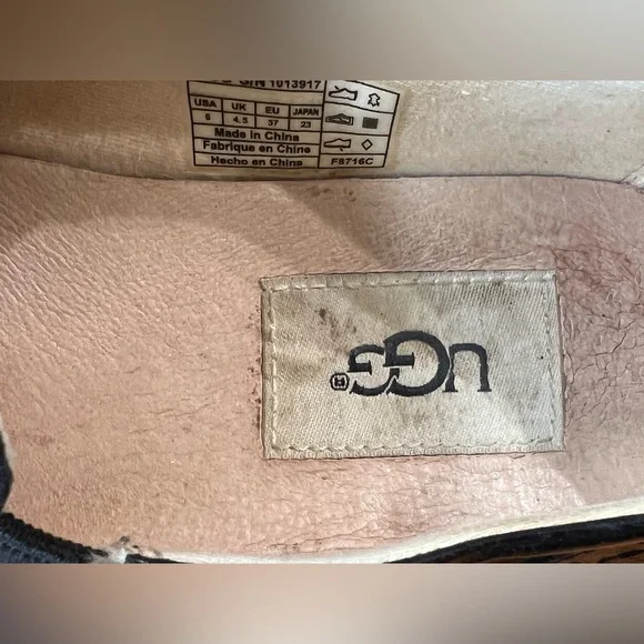 UGG Hadria Slip On Wingtip Loafer Sneaker Blackb - Picture 8 of 8